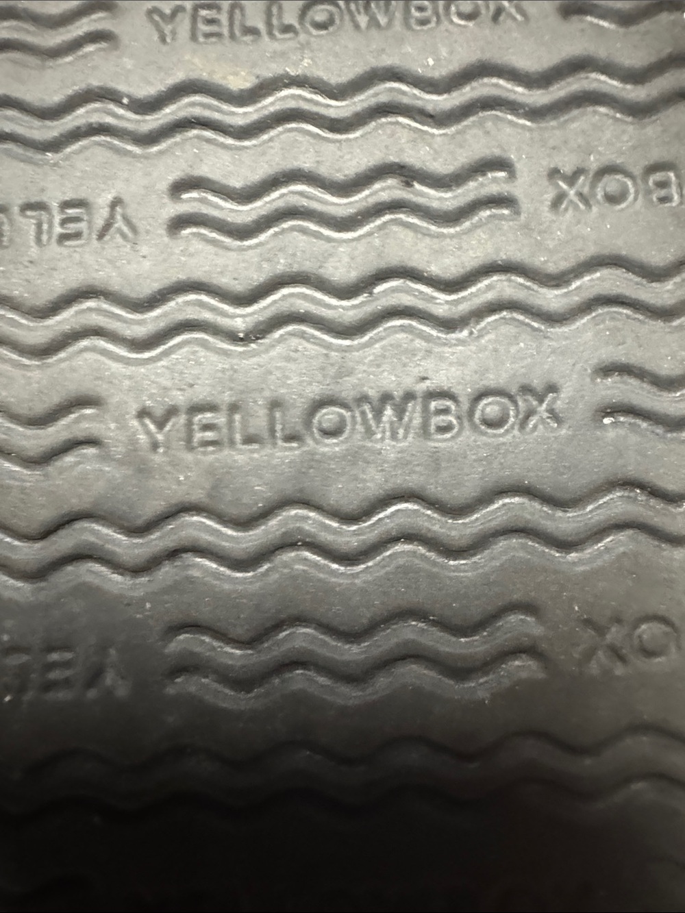 Yellow Box Shoes - Black & Silver